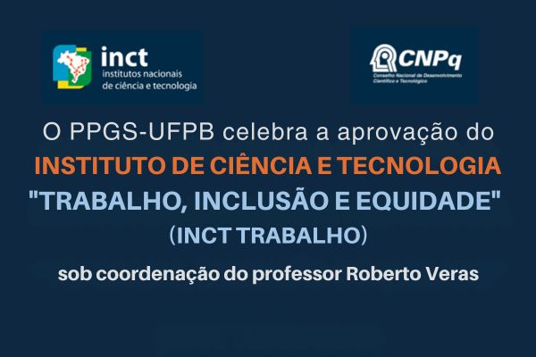 Aprovação do INCT TRABALHO